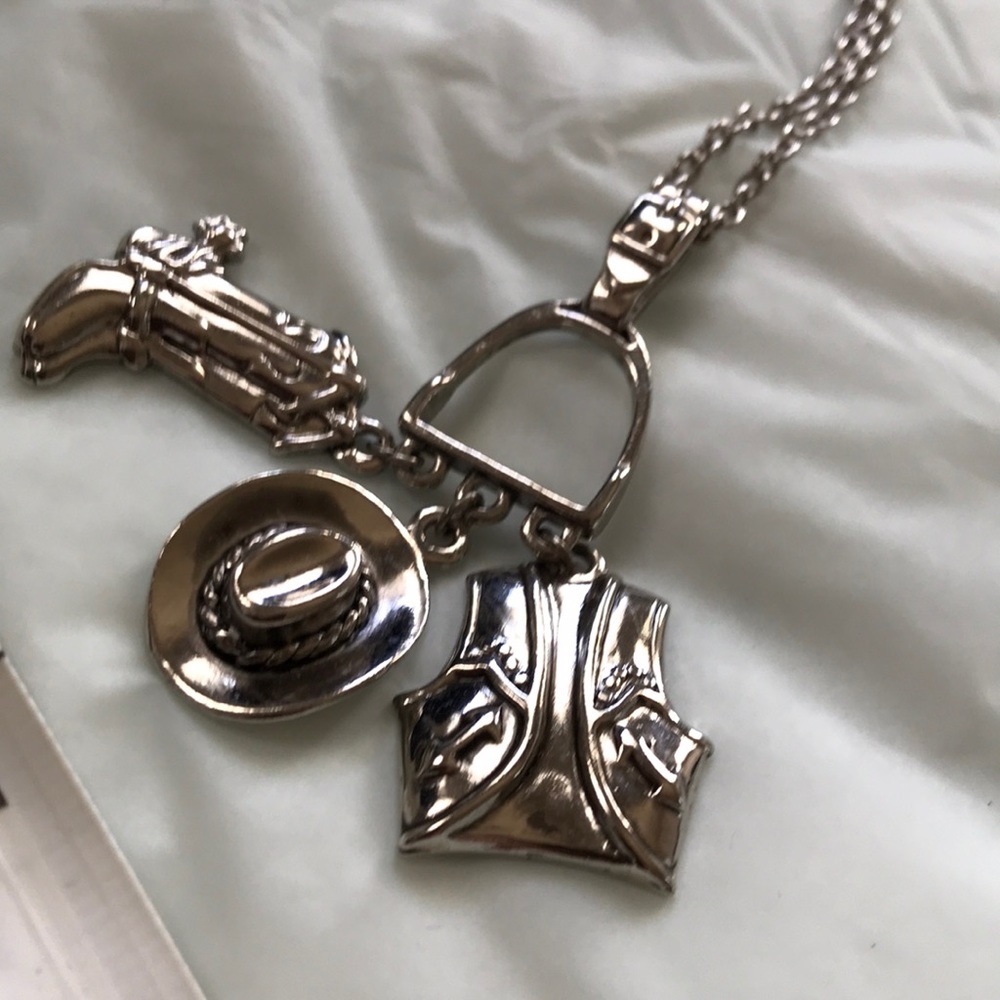 Western Cowboy stainless steel chain necklace Avon
